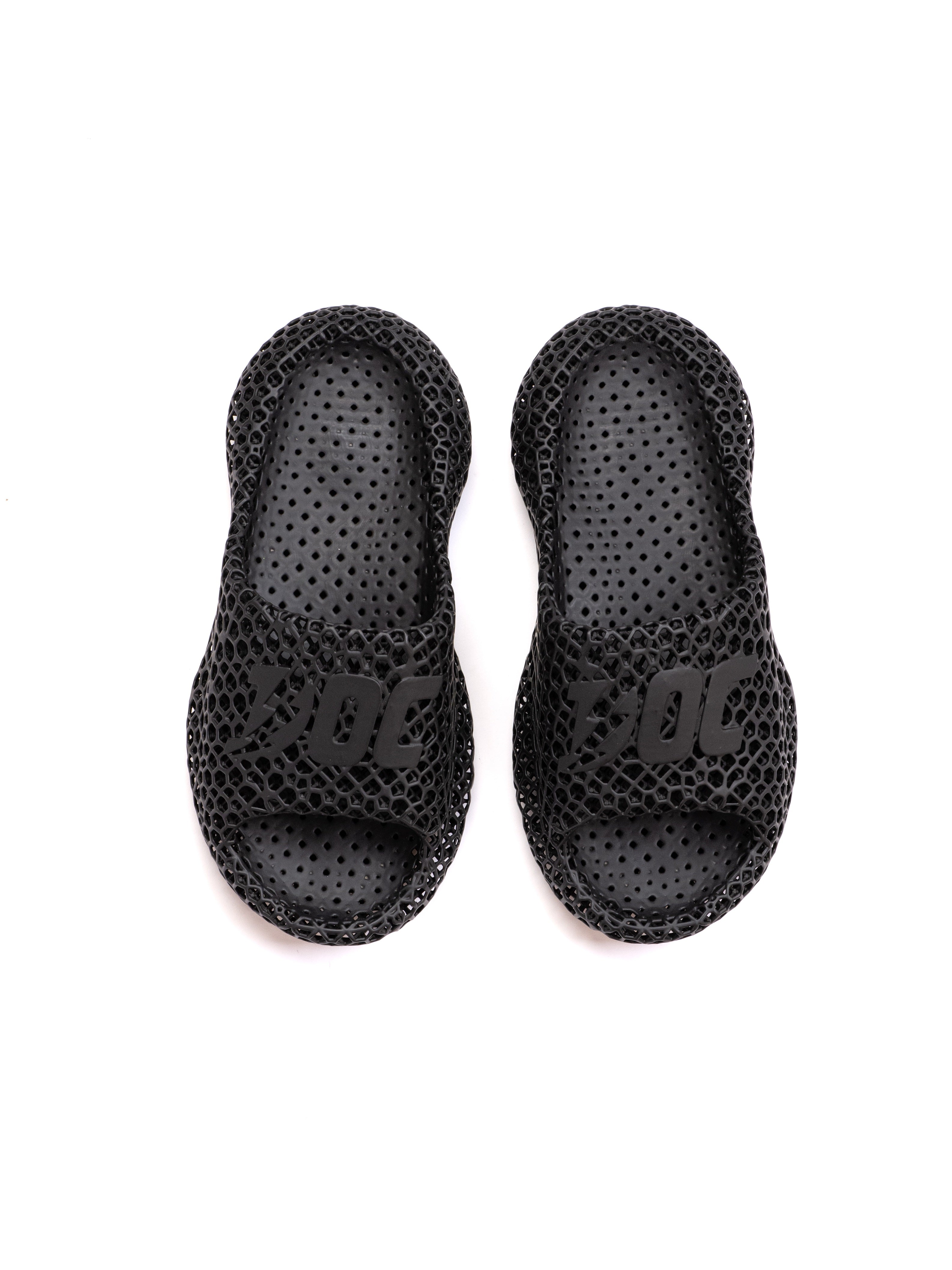 Super Pixel 3D Printed Recovery Sliders / Black
