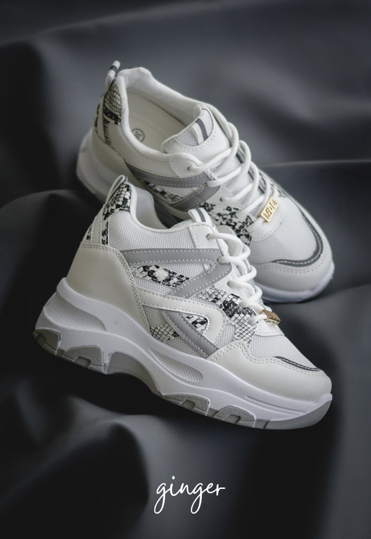 Ginger LT / Snakeskin White