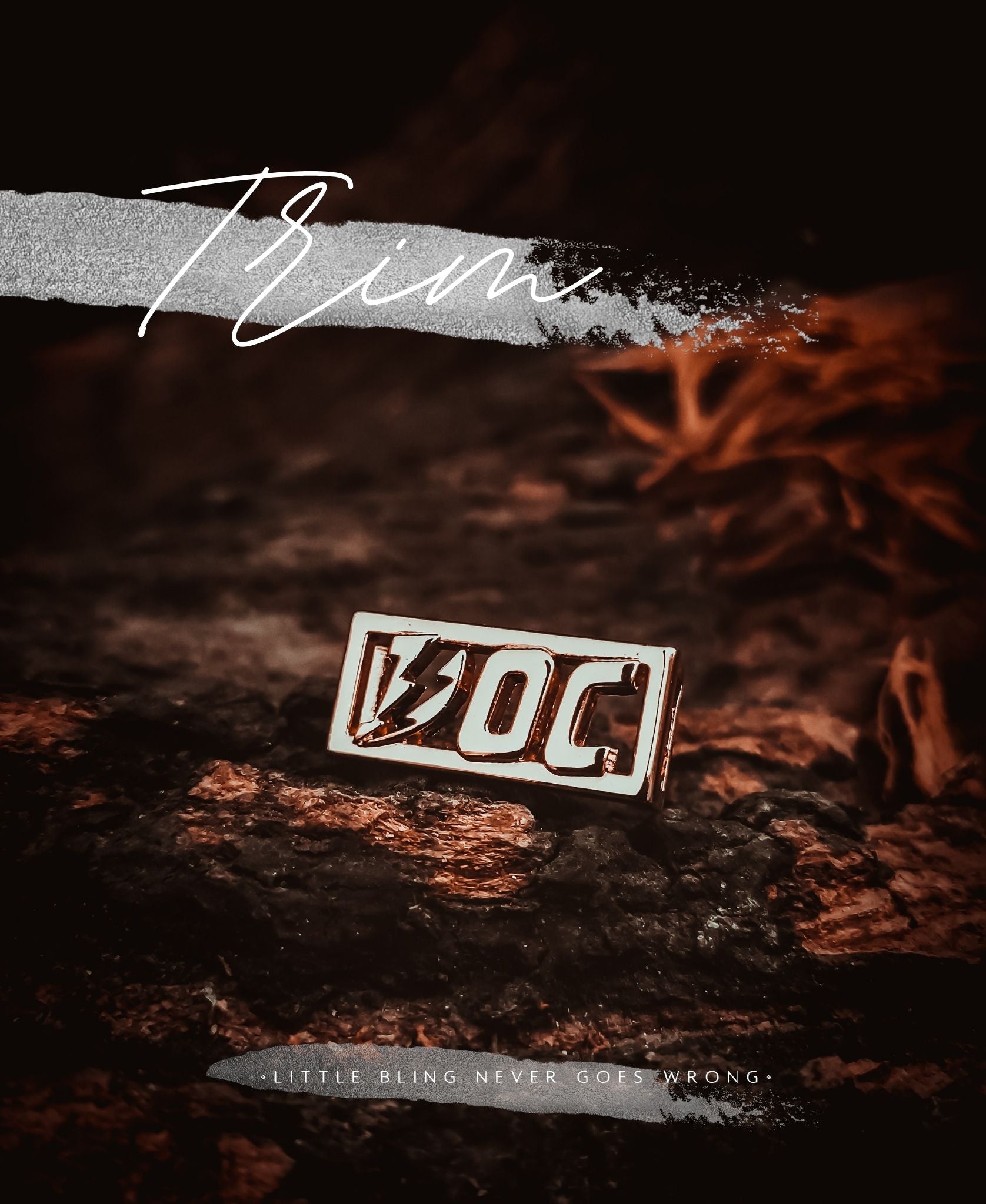 Embellishment Trim - DOC Original Logo - Gold